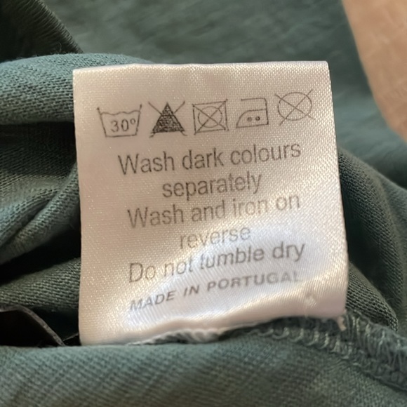 Celtic & Co Organic Cotton Henley. Green - Picture 4 of 5